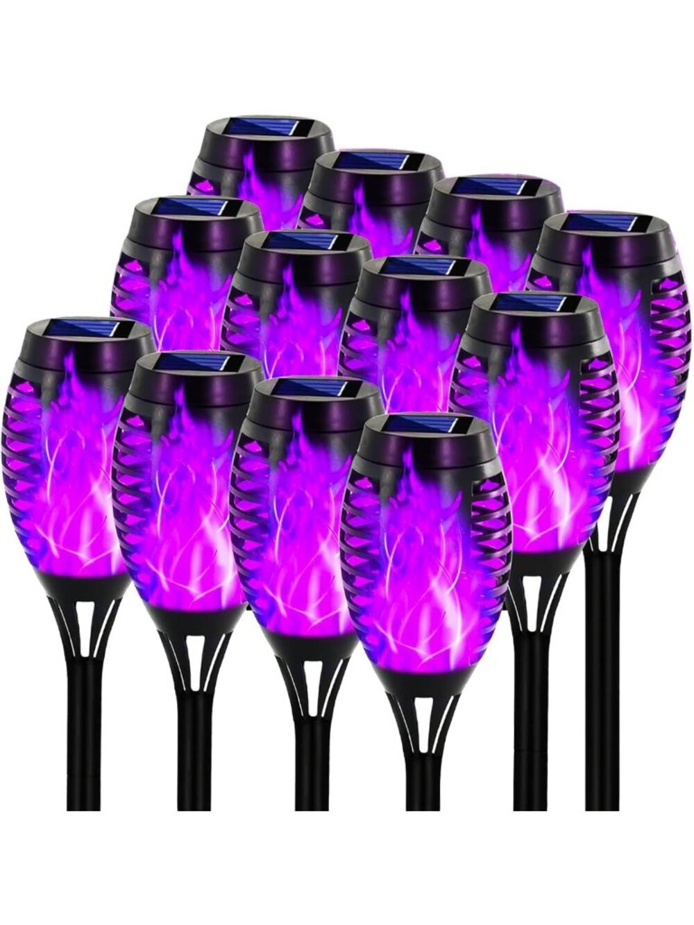 Outdoor Solar Torch Lights for Halloween Decor | Bright LED Garden Lighting